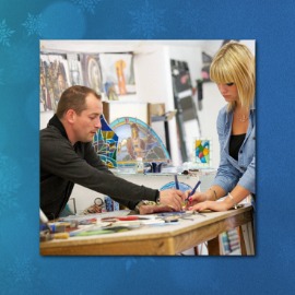 Atelier Picol à Chartres permettant de s’initier à l’art du vitrail dans un véritable atelier de maîtres verriers