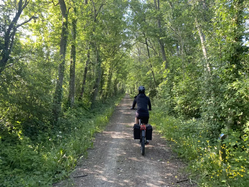 La Véloscénie entre Condé-sur-Huisne et Alençon dans le Perche