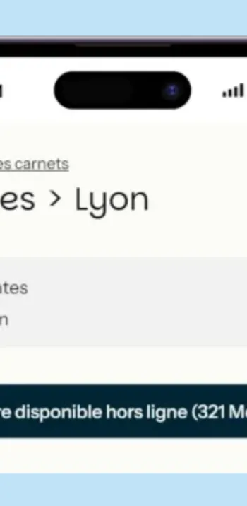 Application web mobile France Vélo Tourisme - Vos carnets de voyage hors ligne