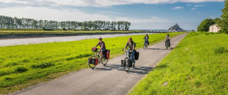 Mont-Saint-Michel, piste cyclable