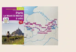 Topoguide Chamina éditions La Véloscénie Paris - Le Mont Saint-Michel - réédition 2021
