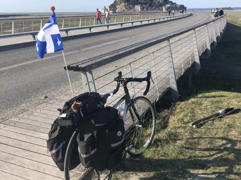 Arrivée au Mont Saint-Michel 