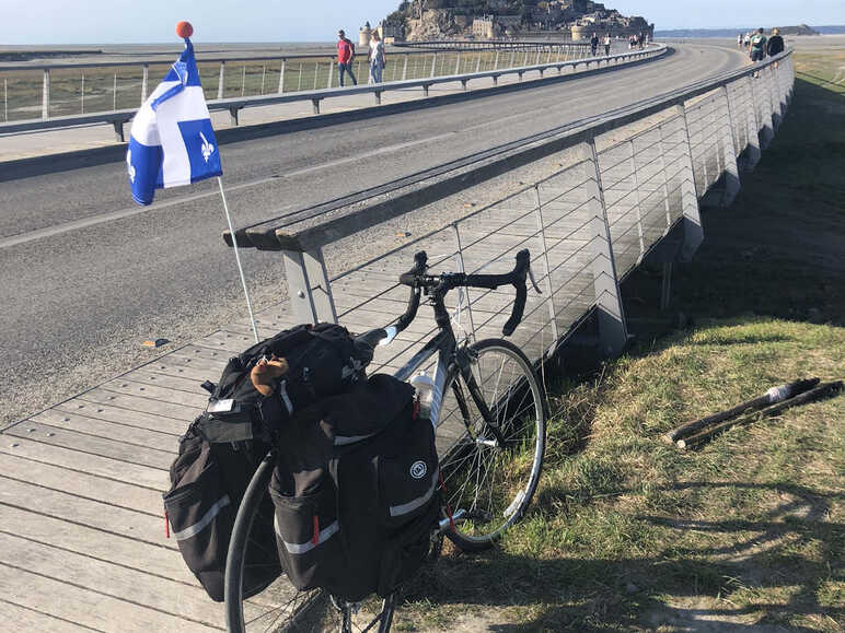 Arrivée au Mont Saint-Michel 