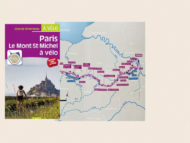 Topoguide Chamina éditions La Véloscénie Paris - Le Mont Saint-Michel - réédition 2021